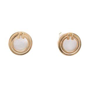 TIFFANY & CO. 18k Rose Gold Pearl Earrings
